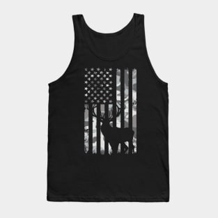 Camo Deer Hunter Flag Tank Top